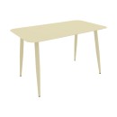 Τραπεζαρία Heven Vista pakoworld σετ 7τεμ σαμπανί αλουμίνιο 120x70x72εκ