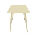 Τραπεζαρία Heven Vista pakoworld σετ 7τεμ σαμπανί αλουμίνιο 120x70x72εκ