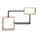 Ράφι τοίχου Beldra pakoworld σε φυσική απόχρωση με όψη μαρμάρου 84x15x57.8εκ