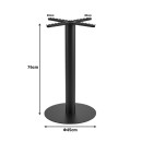 Βάση τραπεζιού Bar Stada pakoworld μέταλλο μαύρο Φ40x94εκ