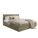 Κρεβάτι Olympus pakoworld με συρτάρι σε sonoma απόχρωση 160x200εκ