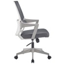 Καρέκλα γραφείου εργασίας Fragrant pakoworld ύφασμα mesh γκρι
