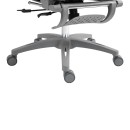 Καρέκλα γραφείου εργασίας Zenyk pakoworld mesh σε grey απόχρωση 63x70x126εκ