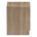 Κομοδίνο Verena pakoworld sonoma-λευκό 40x40x50εκ