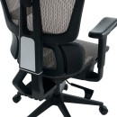 Καρέκλα γραφείου εργασίας ErgoFlow pakoworld μαύρο-γκρι 73x64x112-135εκ