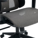 Καρέκλα γραφείου εργασίας ErgoFlow pakoworld μαύρο-γκρι 73x64x112-135εκ