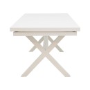 Τραπέζι επεκτεινόμενο Dagyn pakoworld λευκό αλουμίνιο 180-240x90x76εκ