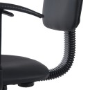 Καρέκλα ρεσεψιόν Icina Ι pakoworld pu σε μαύρη απόχρωση 58x54x102-123εκ