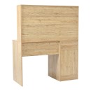 Γραφείο εργασίας Secreta pakoworld με ράφι σε oak απόχρωση 110x50x135εκ