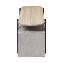 Έπιπλο τηλεόρασης Medousa pakoworld sonoma- γκρι μπεζ όψη μαρμάρου 160x35.5x50εκ