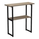 Κονσόλα Solain pakoworld sonoma-μαύρο μέταλλο 79x29x85εκ