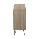 Μπουφές Balain pakoworld sonoma-γκρι μπεζ όψη μαρμάρου 142x35.5x83εκ