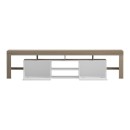 Έπιπλο τηλεόρασης Liner pakoworld sonoma-λευκό 210x40x50εκ