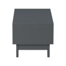 Τραπέζι σαλονιού Judas pakoworld ανθρακί-sonoma 90x45x38.5εκ