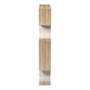 Βιβλιοθήκη Mito pakoworld sonoma - μπεζ μαρμάρου 108.5x25x161εκ