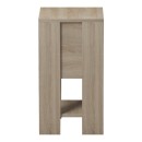 Κομοδίνο Reppo pakoworld sonoma-ανθρακί 30x30x55εκ