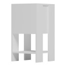 Κομοδίνο Reppo pakoworld λευκό 30x30x55εκ