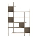 Βιβλιοθήκη Manco pakoworld sonoma 122x25.5x188εκ