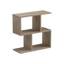 Βοηθητικό τραπέζι-βιβλιοθήκη Wesmol pakoworld sonoma 50x20x50εκ