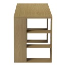 Γραφείο με ραφιέρα Colmar pakoworld σε ανοιχτό καρυδί 140x60x75εκ