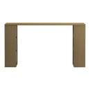 Γραφείο με ραφιέρα Colmar pakoworld σε ανοιχτό καρυδί 140x60x75εκ