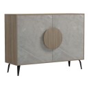 Μπουφές Gora pakoworld sonoma-μπεζ οψη μαρμαρου 110x35.5x82εκ