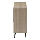 Μπουφές Gora pakoworld sonoma-ανθρακί 110x35.5x82εκ