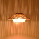 Φωτιστικό οροφής Jarpie Inart Ε27 rope σε φυσική απόχρωση Φ49.5x20εκ