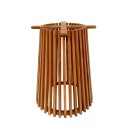 Βάση τραπεζιού εσωτερικού χώρου Galy pakoworld mindi ξύλο σε φυσική απόχρωση Φ60x75εκ