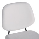 Καρέκλα Pietro I pakoworld μπεζ ύφασμα-πόδι μαύρο μέταλλο 45x55x82.5εκ | Συσκευασία 4 τμχ