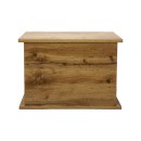 Τραπέζι σαλονιού Nuvele pakoworld sonoma-λευκό 90x50x35εκ