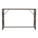 Κονσόλα Ivy pakoworld χρώμα καρυδί-μαύρο 120x35x75εκ