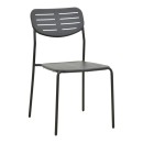 Τραπεζαρία Moraja Deraby Ι pakoworld σετ 5τεμ μαύρο μέταλλο 140x80x72εκ