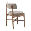 Καρέκλα Raudi pakoworld rubberwood σε φυσική-μπεζ απόχρωση 45.5x45.5x81εκ | Συσκευασία 2 τμχ