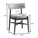 Καρέκλα Raudi pakoworld rubberwood σε φυσική-μπεζ απόχρωση 45.5x45.5x81εκ | Συσκευασία 2 τμχ