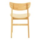 Καρέκλα Lumnia pakoworld rubberwood σε φυσική απόχρωση 46x50x76εκ