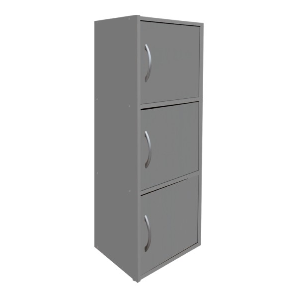 Ντουλάπι-στήλη Soline pakoworld ανοιχτό γκρι 40x34.5x90.5εκ