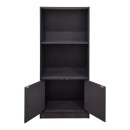 Βιβλιοθήκη Tekaro pakoworld ανθρακί 60x30x120εκ