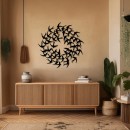 Διακοσμητικό τοίχου Swarm pakooworld μαύρο μεταλλικό Φ50x0,15εκ