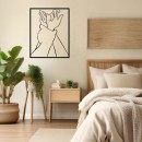 Διακοσμητικό τοίχου Handia pakooworld μαύρο μεταλλικό 40x0,15x50εκ