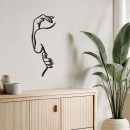 Διακοσμητικό τοίχου Femalo pakooworld μαύρο μεταλλικό 20x0,15x50εκ