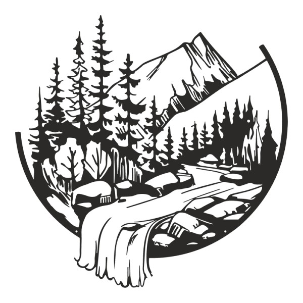 Διακοσμητικό τοίχου Mordio pakooworld μαύρο μεταλλικό Φ60x0,15εκ