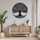 Διακοσμητικό τοίχου Lifeto pakooworld μαύρο μεταλλικό Φ80x0,15εκ