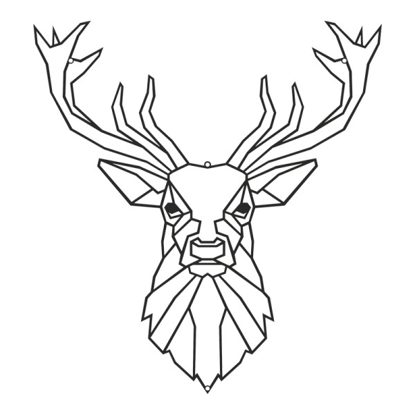 Διακοσμητικό τοίχου Stagio pakooworld μαύρο μεταλλικό 40x0,15x40εκ