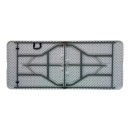 Τραπέζι catering-συνεδρίου Nedio pakoworld πτυσσόμενο-βαλίτσα λευκό 180x70x74εκ