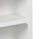 Βιβλιοθήκη-ραφιέρα Emersi pakoworld mdf σε λευκή απόχρωση 70x35x100εκ