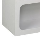 Βιβλιοθήκη-ραφιέρα Emersi pakoworld mdf σε λευκή απόχρωση 70x35x100εκ