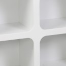 Μπουφές Emersi pakoworld με ράφια mdf σε λευκή απόχρωση 120x35x76εκ