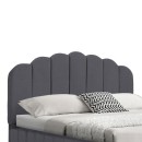 Κρεβάτι Tatiana pakoworld ύφασμα ανθρακί με αποθηκευτικό χώρο 120x200εκ