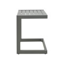 Τραπεζι Aether pakoworld αλουμίνιο σε ανθρακί απόχρωση 37.5x36.5x53εκ